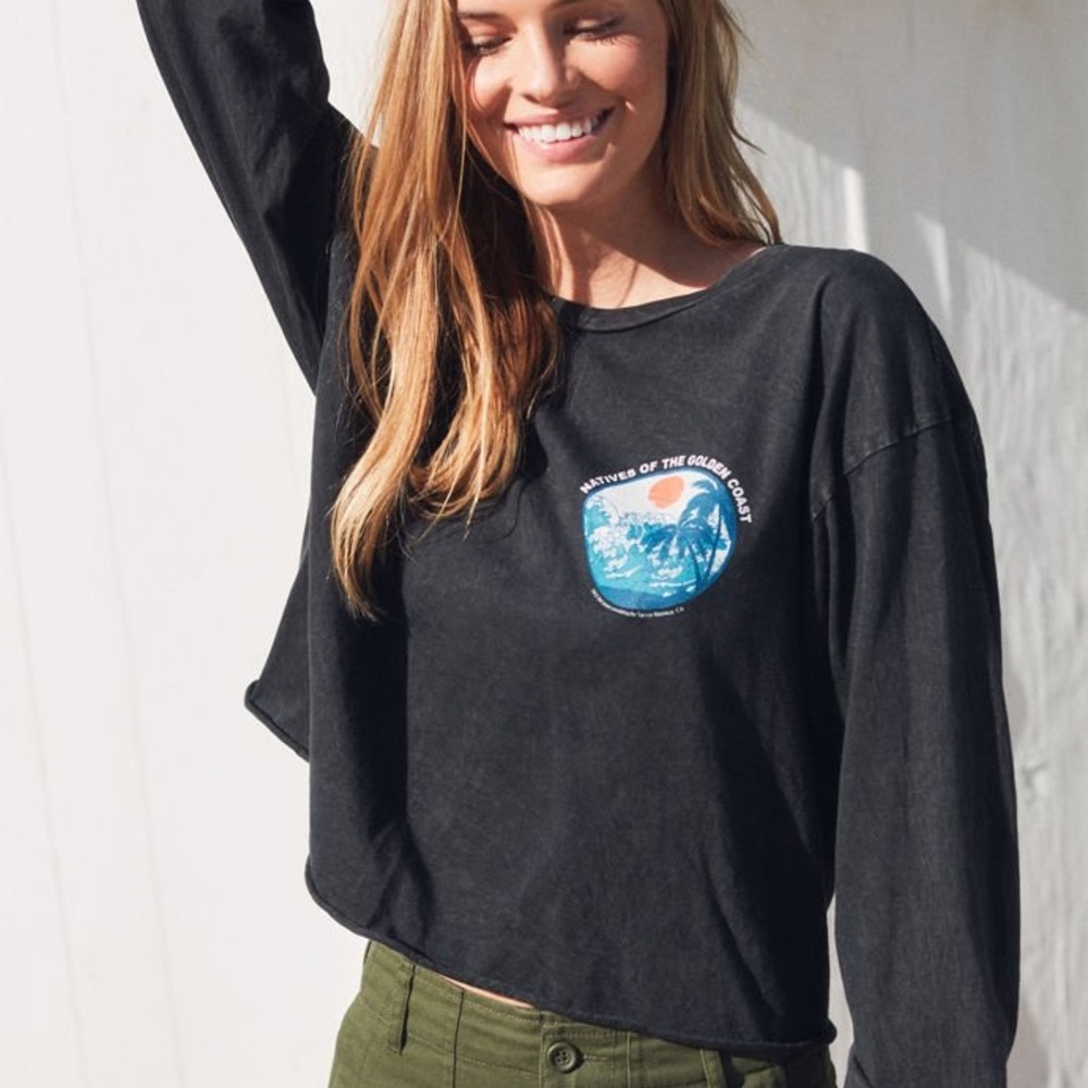 Natives of the Golden Coast Pacsun Crop Top